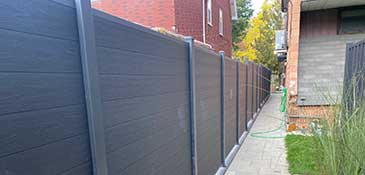 Black Fence Panel