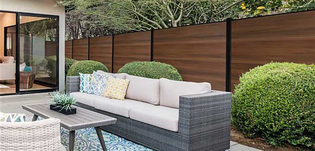 Wood Grain Vinyl Fence Panels